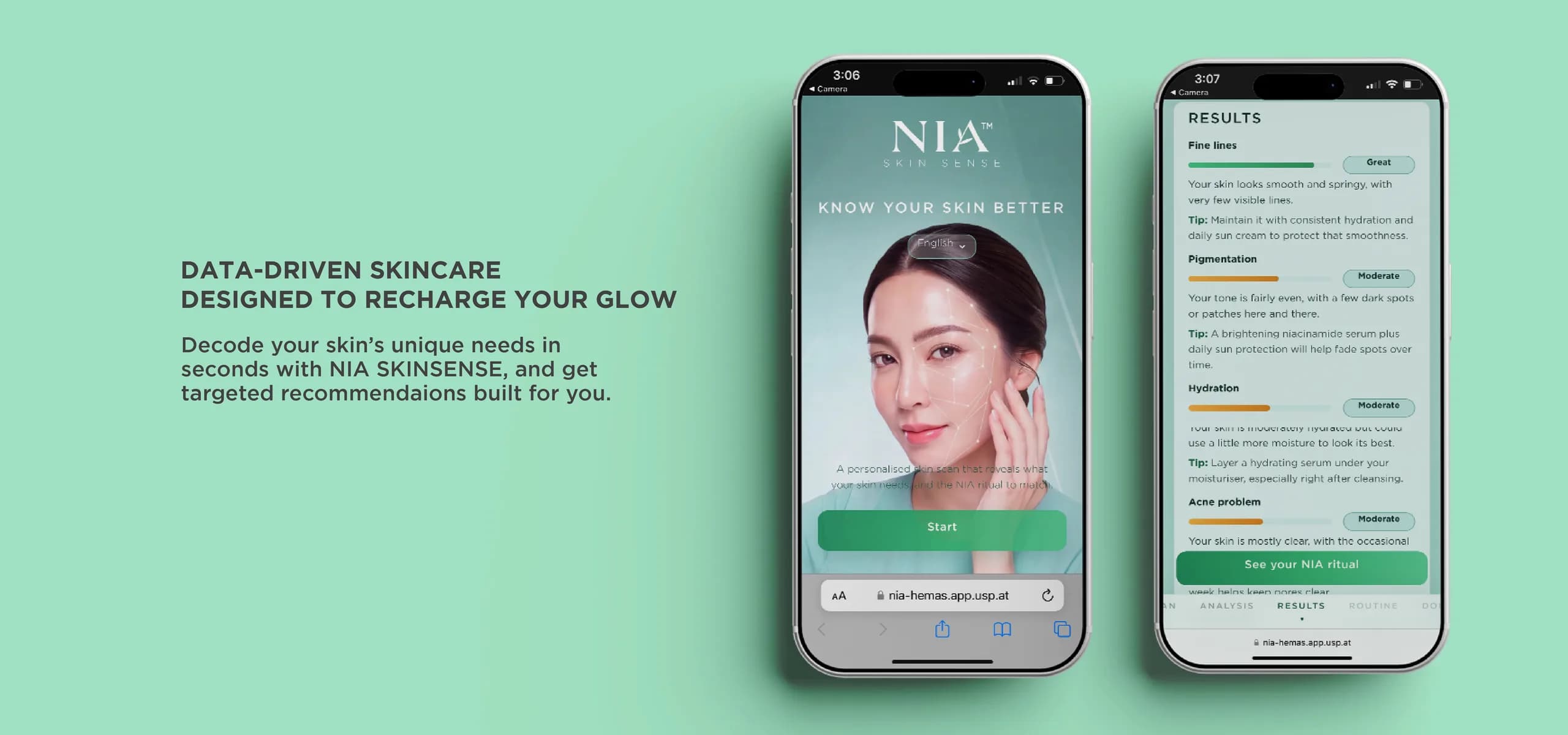 NIA AI-Powered Skin Analyzer Diagnostics