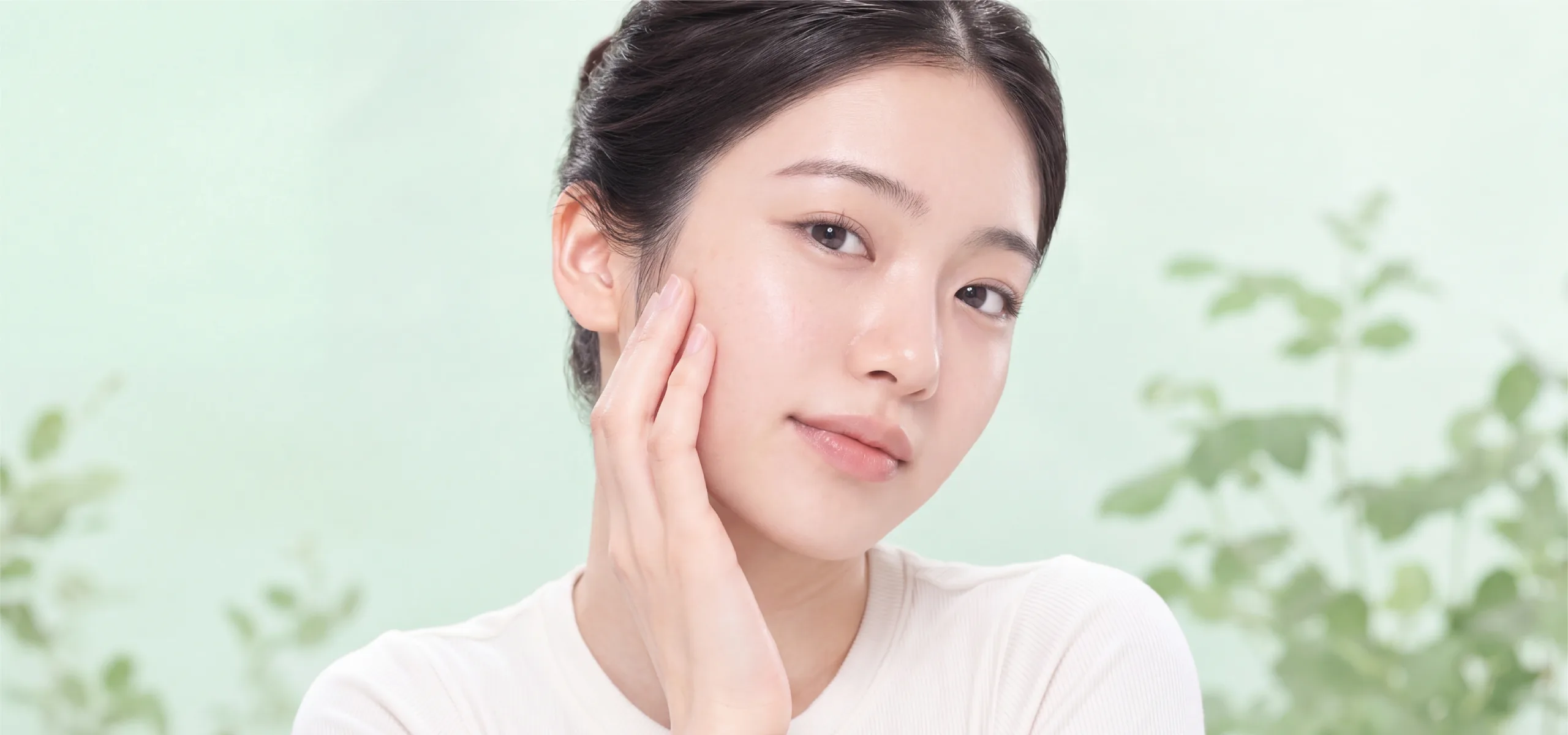 NIA radiant glowing bare skin portrait