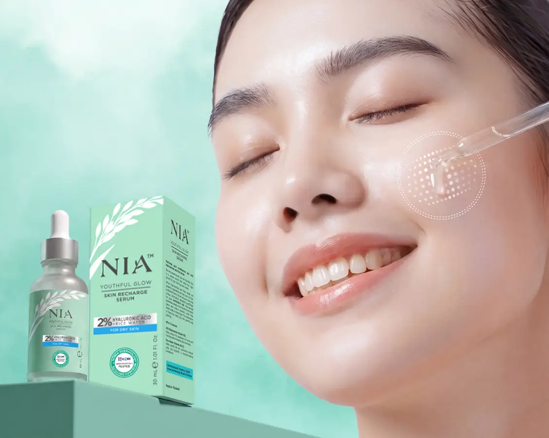NIA Hyaluronic Acid Youthful Glow Serum Facial Treatment